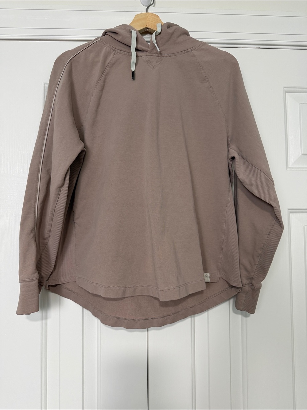 Satva essentials beige hoodie size large